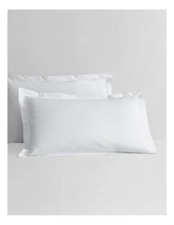 Colebrook Tailored Pillowcase Pair In White