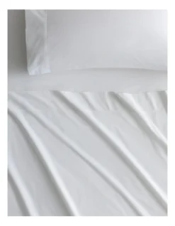 Byren Percale Pillowcase Pair In White -Home Bedding Shop 949511440 2 720x928