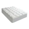 Luxury Bamboo Fabric Mattress Pad Topper Cover In White -Home Bedding Shop 950988970 1 1 720x928