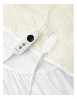 Heritage Australian Wool Electric Blanket In White -Home Bedding Shop 953500240 3 720x928