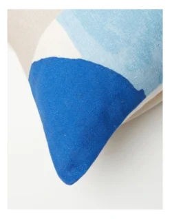 Ludwig Geo Print Cushion 50x50cm In Blue -Home Bedding Shop 957464110 3 720x928