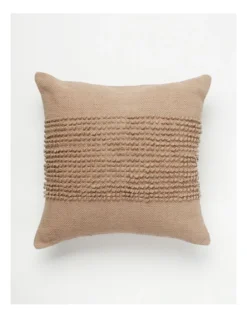 Belongil Looped Panel Cushion 55x55cm In Natural