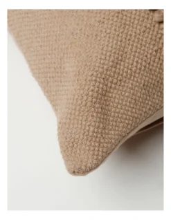 Belongil Looped Panel Cushion 55x55cm In Natural -Home Bedding Shop 957464380 3 720x928
