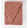 Chunky Knit Throw 130x180cm In Pink -Home Bedding Shop 957464740 1 720x928
