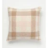 Check Faux Mohair Cushion 50x50cm In Sand -Home Bedding Shop 957465910 1 720x928