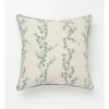 Heritage Persephone Printed Cushion 50x50cm In Beige/Green