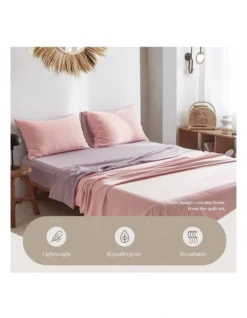 Queen Sze Bed Sheets Set In Pink/Purple 9 Queen Sze Bed Sheets Set In Pink/Purple -Home Bedding Shop 965857150 4 720x928