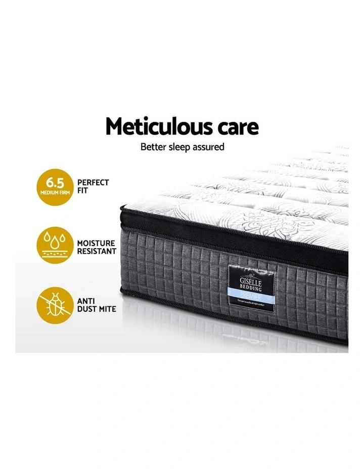 Double Mattress Euro Top Latex Layer 9 Zone 34cm In White 6 Double Mattress Euro Top Latex Layer 9 Zone 34cm In White - Image 4