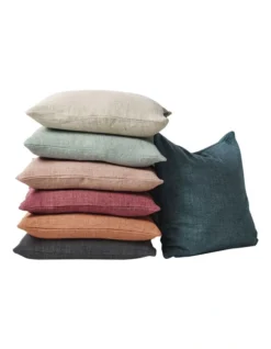 Heavy Linen Cushion In Pink -Home Bedding Shop 976026430 2 720x928