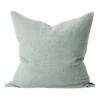 Heavy Linen Cushion In Green