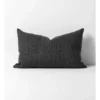 Heavy Linen Rectangle Cushion In Black -Home Bedding Shop 976027420 1 720x928