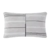Calvin Klein Embroidered Stripe Cushion In Snow