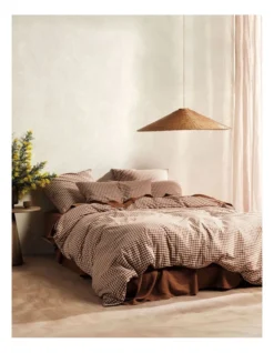 Linen House Springsteen Quilt Cover Set In Cinnamon