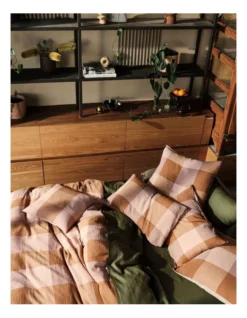 Linen House Irvine Cushion In Pink Salt -Home Bedding Shop 987198850 2 720x928