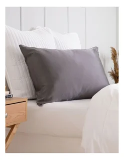 Pure Silk Pillowcase 100% Mulberry Silk Hypoallergenic In Charcoal -Home Bedding Shop 988484680 4 720x928