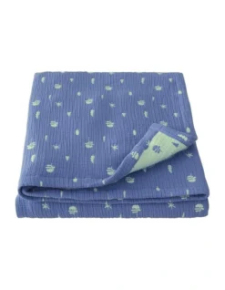 Kids Tree Trail Bedcover In French Blue -Home Bedding Shop 989009290 3 720x928