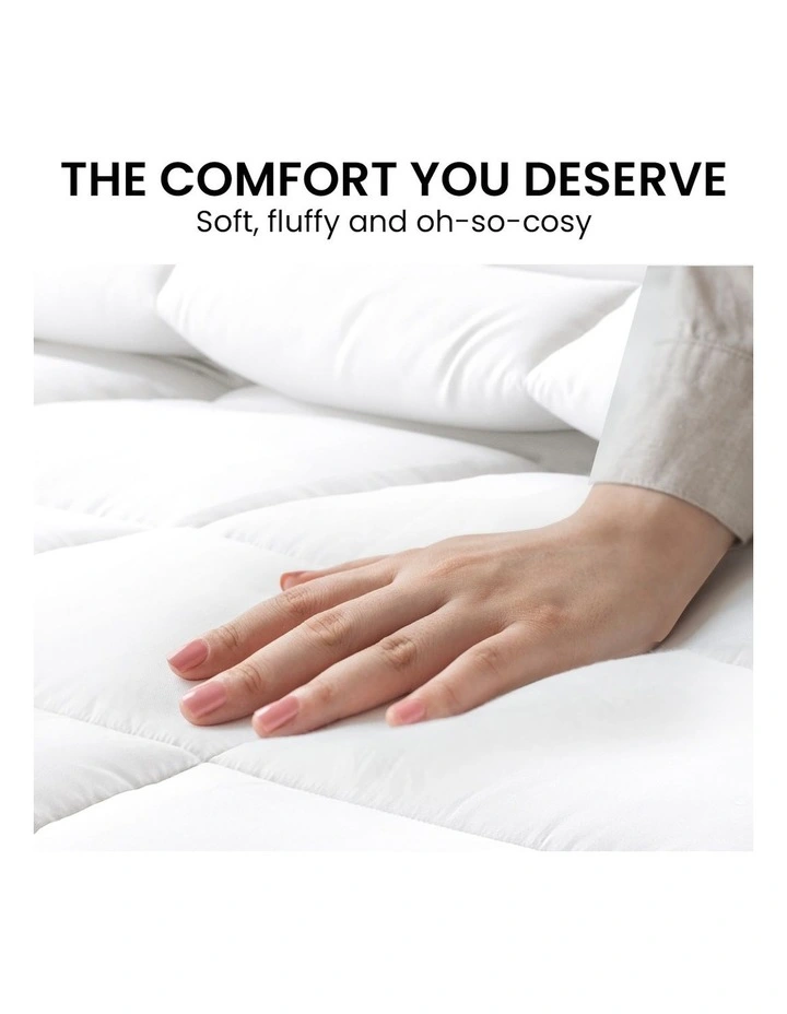 Goose Down Feather 500GSM Comforter Doona Queen In White 9 Goose Down Feather 500GSM Comforter Doona Queen In White - Image 7