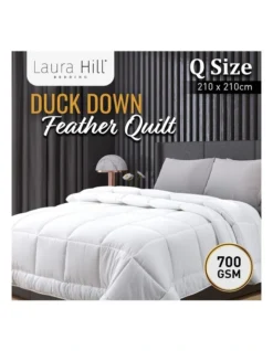 Duck Down Feather 700GSM Quilt Duvet Doona Queen In White -Home Bedding Shop 989375140 3 720x928