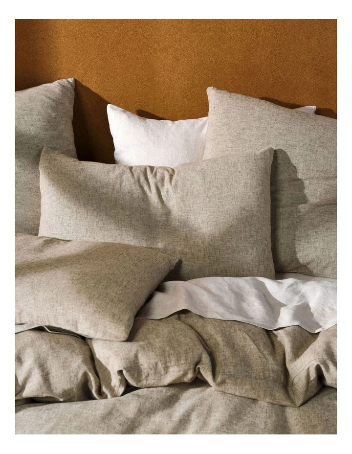 Linen House Hemp Triblend Quilt Cover Set In Walnut 4 Linen House Hemp Triblend Quilt Cover Set In Walnut - Image 2