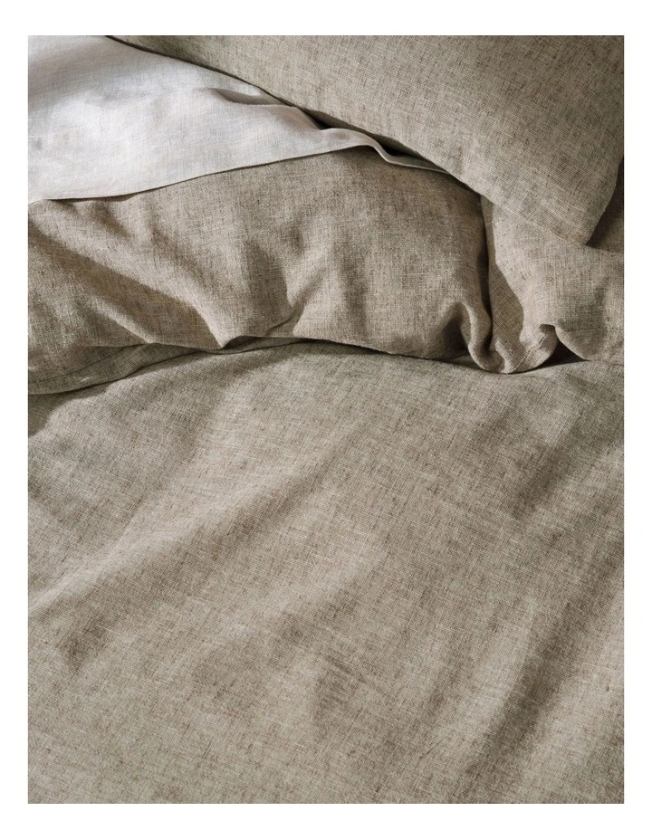 Linen House Hemp Triblend Quilt Cover Set In Walnut 5 Linen House Hemp Triblend Quilt Cover Set In Walnut - Image 3