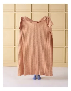 Linen House Giverny Throw In Caramel -Home Bedding Shop 992697220 2 720x928