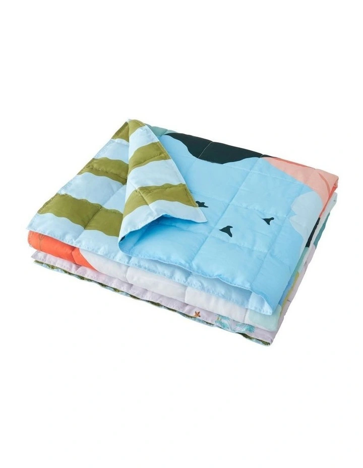Adventure Travel Blanket Pillowcase In Turquoise 4 Adventure Travel Blanket Pillowcase In Turquoise - Image 2